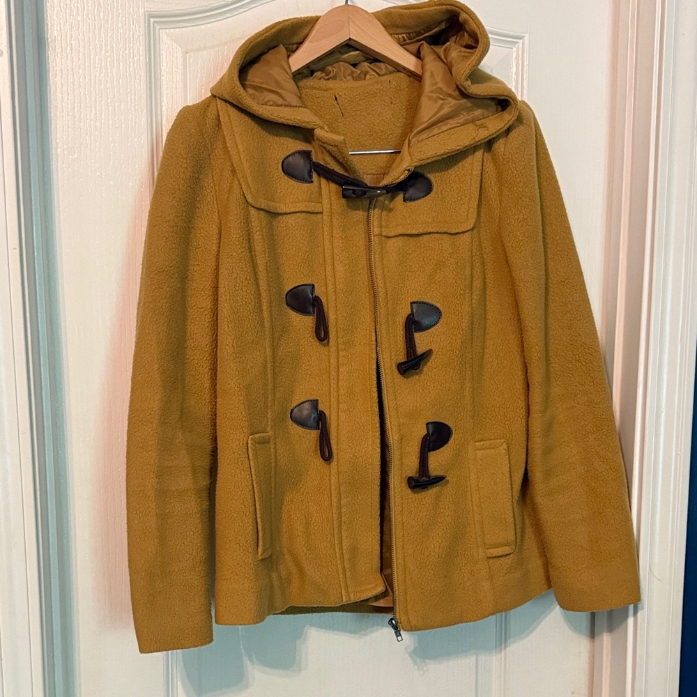 Forever 21 Yellow Teddy Jacket with Toggles